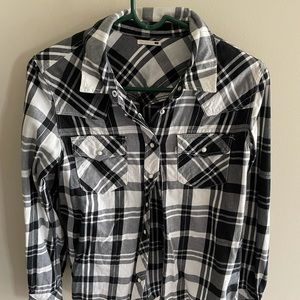 Levi’s black and white flannel